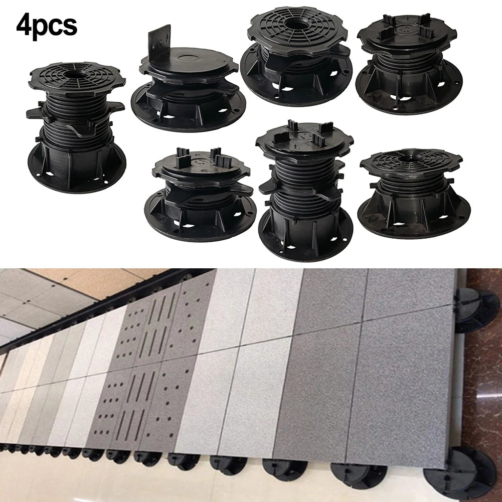 4Pcs Adjustable Decking Support Pedestal Set – Stem Risers Decking Support Pedestal Babs
