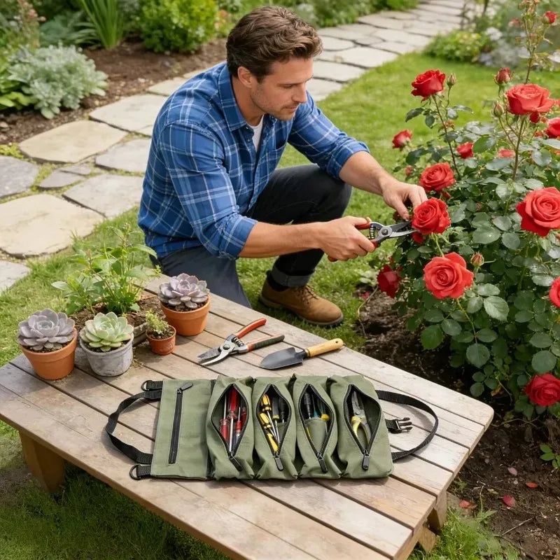 Roll-Up Multi-Pocket Tool Bag Organizer – 1 to 4 PCS Tool Roll Organizer Babs