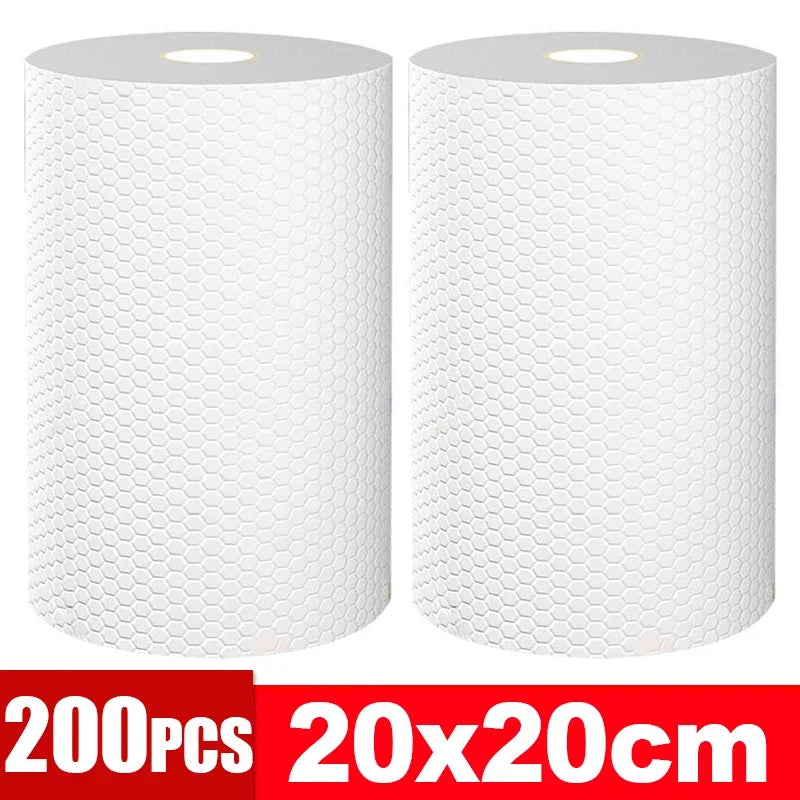 Disposable Non-Woven Kitchen Cleaning Cloths – 50/100 Pack Disposable Cleaning Cloths Babs White- 200PCS