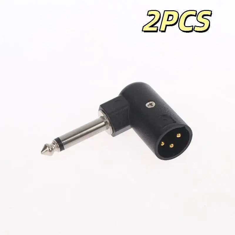 XLR to 6.35mm Adapter 3-Pin Balanced Audio Plug Male/Female Audio Adapter Babs Male to Male 2pcs