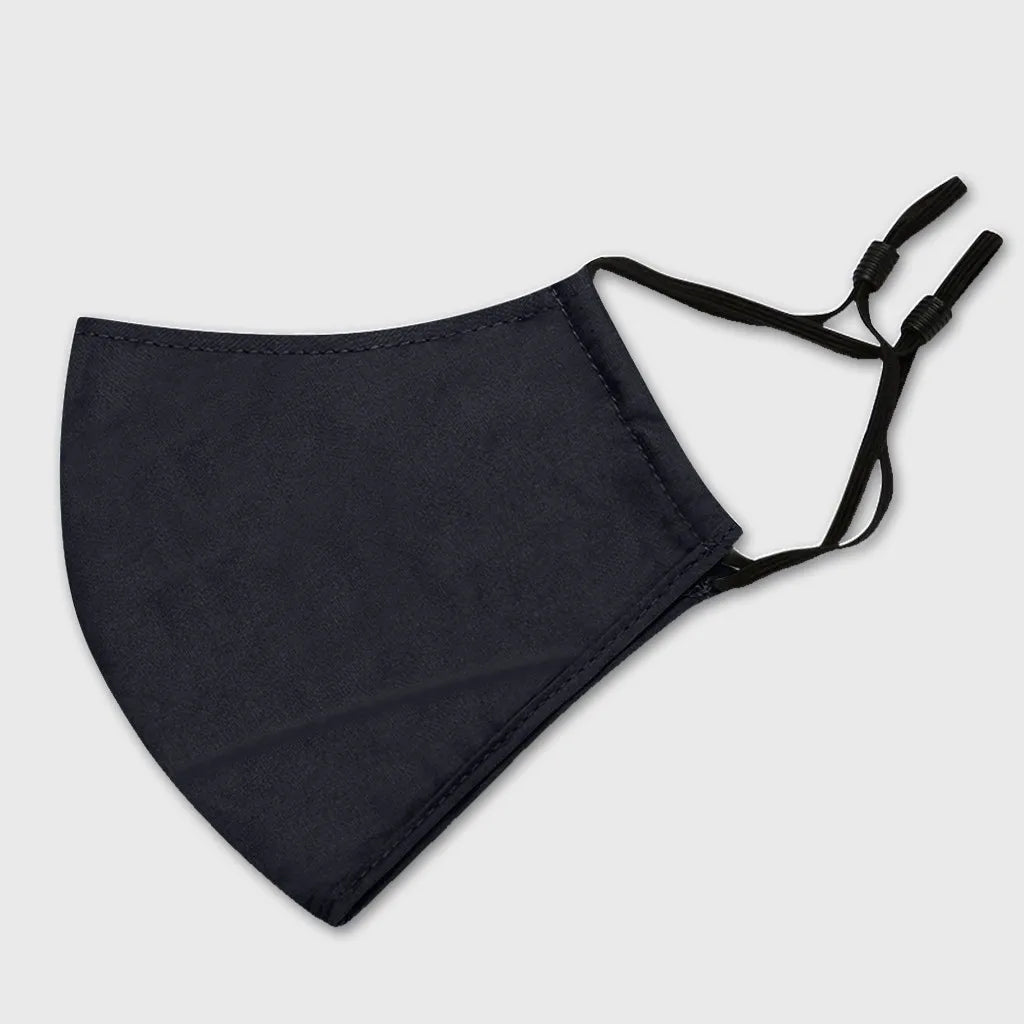 Reusable Cotton Face Mask – Breathable, Washable & Stylish Fabric Face Mask Babs Black