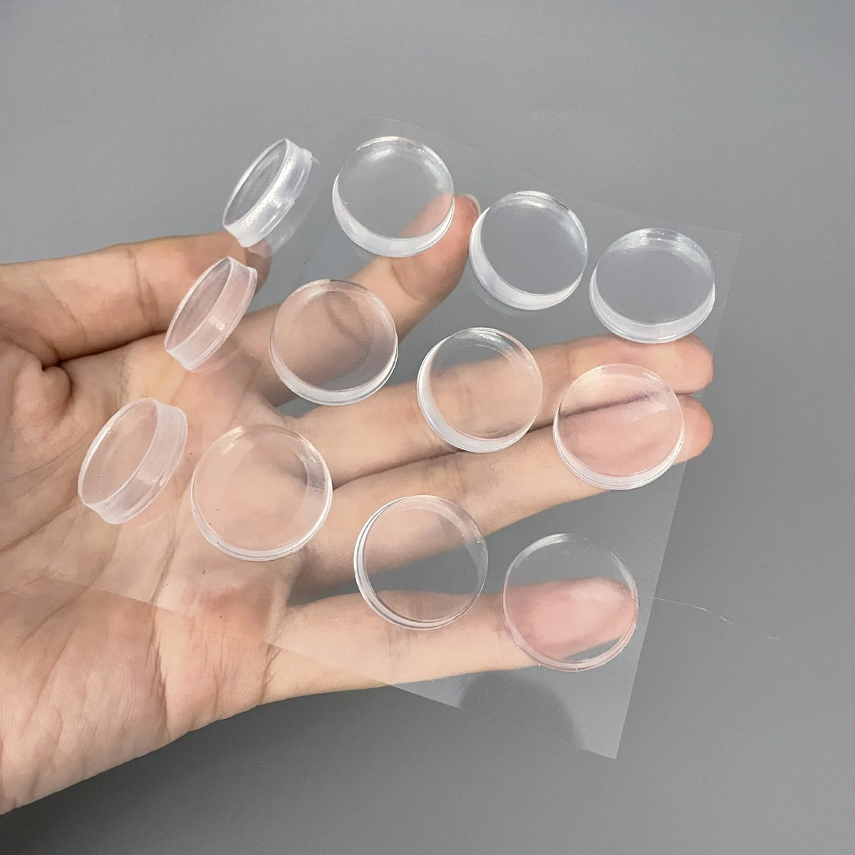 Clear Self-Adhesive Silicone Door Bumpers & Cabinet Damper Pads Cabinet Bumper Pads Babs