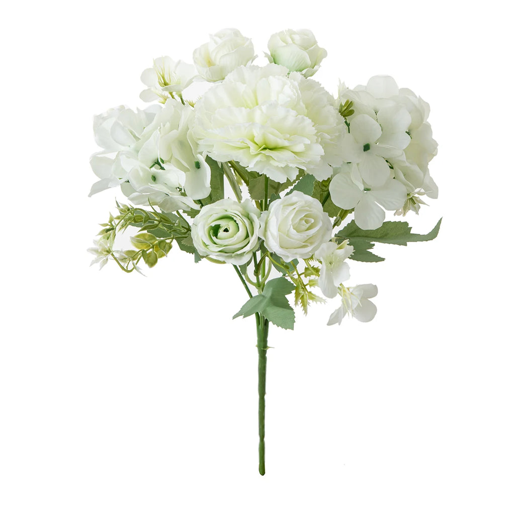 Artificial Silk Carnation Rose Bouquet – Wedding & Home Decor Artificial Silk Bouquet Babs color 5 3 pcs