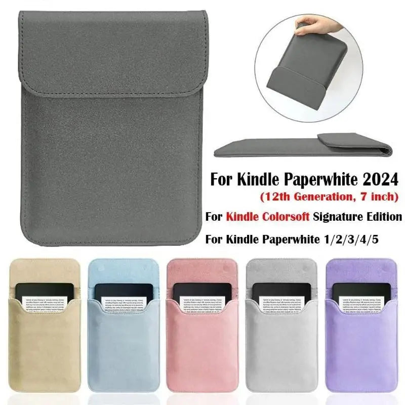 Matte Frosted E-Reader Sleeve Magnetic Closure | 6-7 Inch E-Reader Sleeve Babs