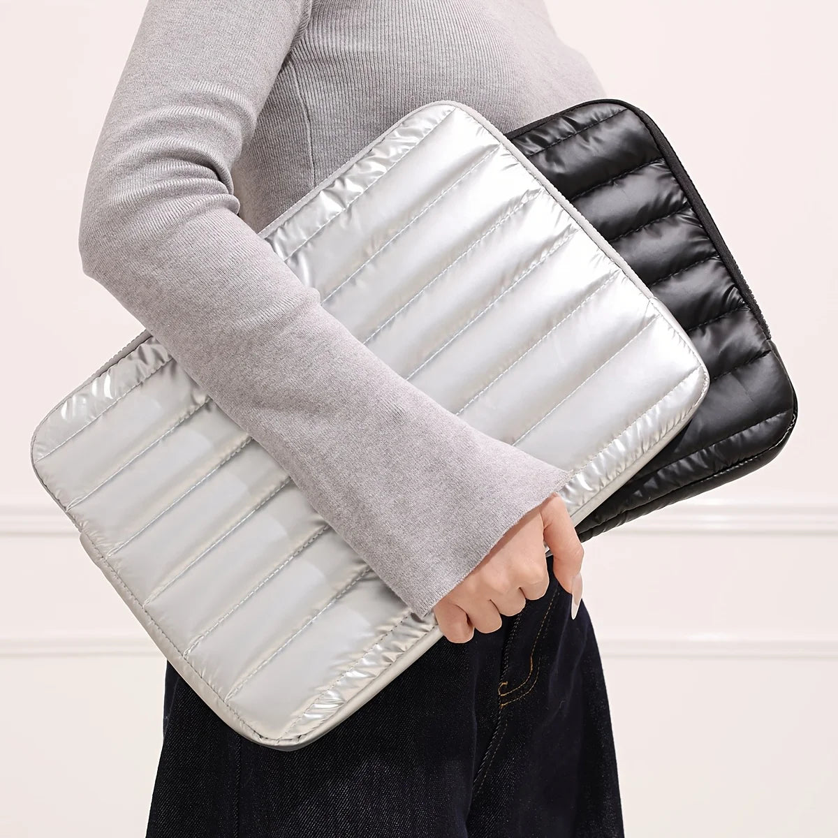 Portable Laptop Sleeve Bag – Large Capacity Travel Organizer Laptop Sleeve Bag Babs