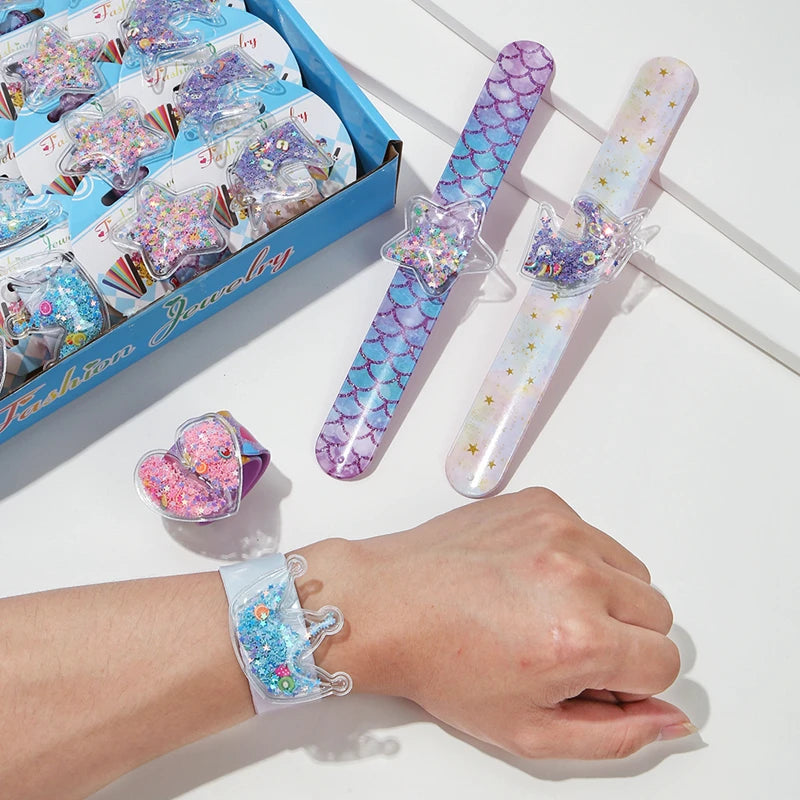 Unicorn Mermaid Sequin Slap Bracelets – Kids Party Favors Kids Party Favors Babs