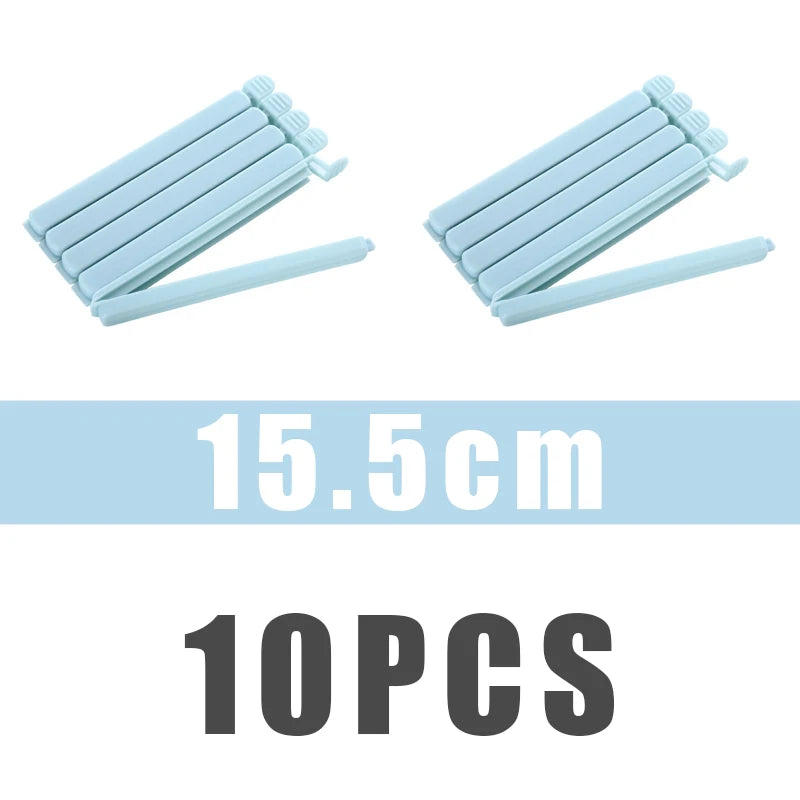 10-Pack Food Bag Sealer Clips 12cm & 15.5cm | Kitchen Storage Food Bag Clips Babs 15.5cm Blue