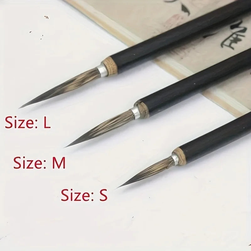 6 Pcs Fine Line Hook Painting Brushes – Golden Style Detail Set Fine Line Paint Brush Babs