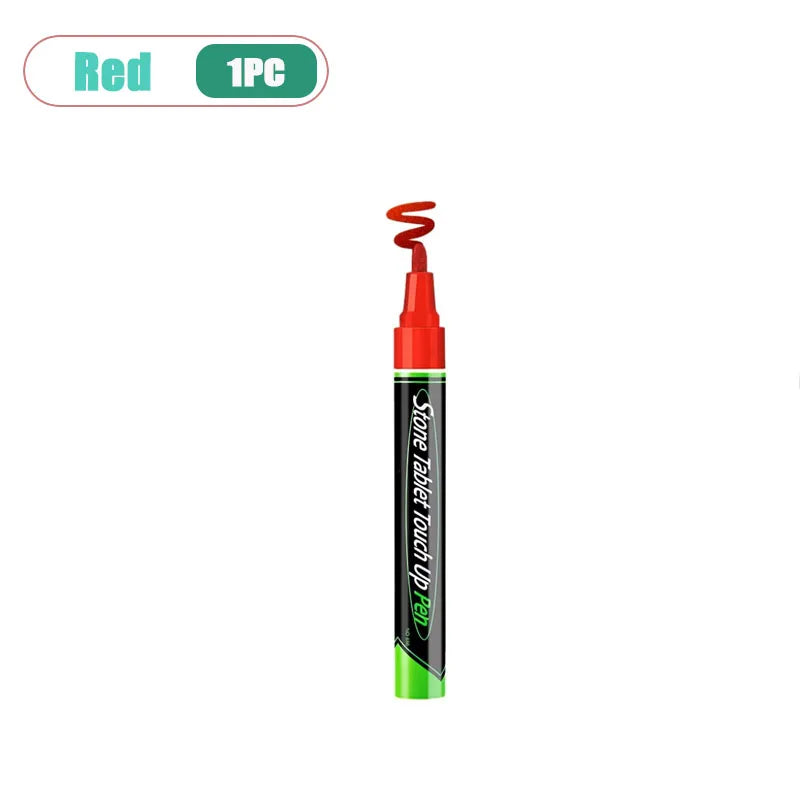 Waterproof Stone Tombstone Touch-Up Paint Marker – 12 Colors Paint Touch-Up Marker Babs Red-1pc