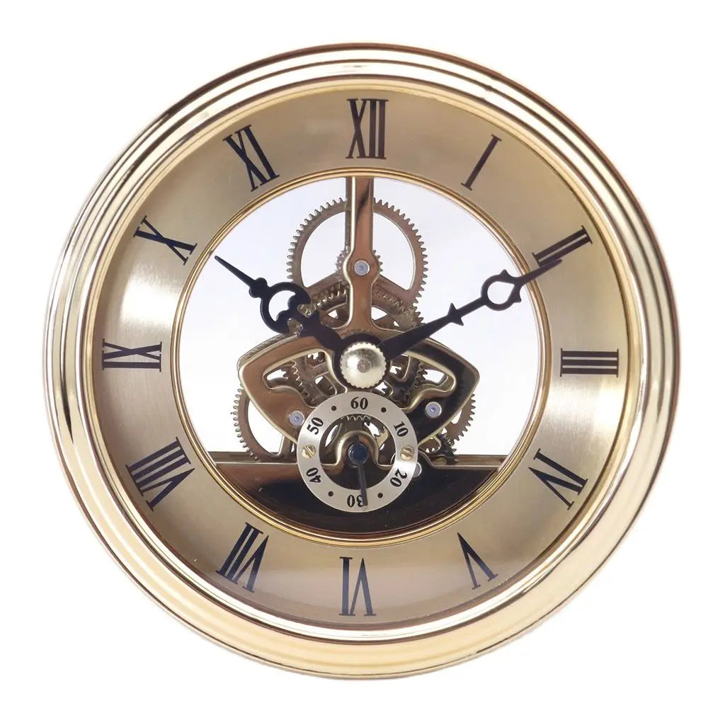 3D Retro Gold Wall Clock – Silent Quartz Antique Home Décor Decorative Wall Clock Babs 9.8CM