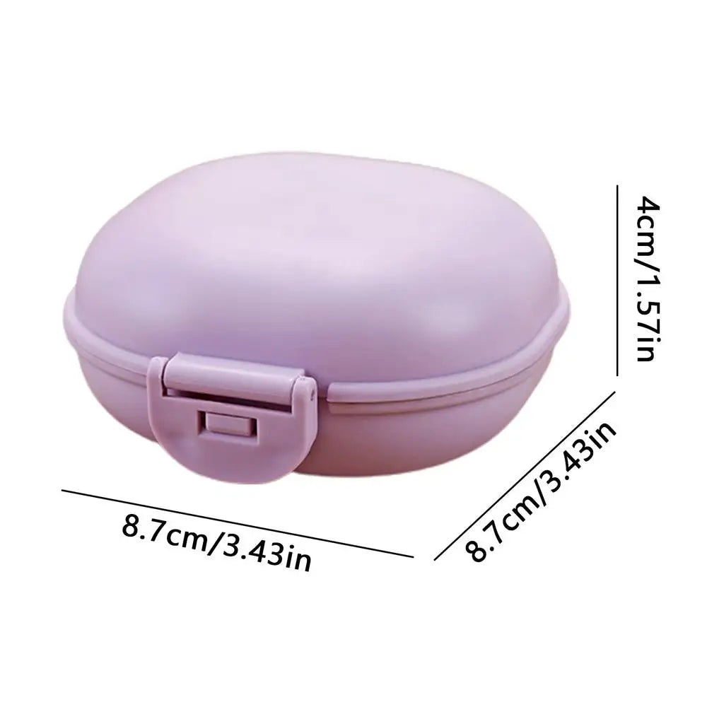 Portable Travel Soap Box – Waterproof Sealed Lid Holder Travel Soap Box Babs Purple