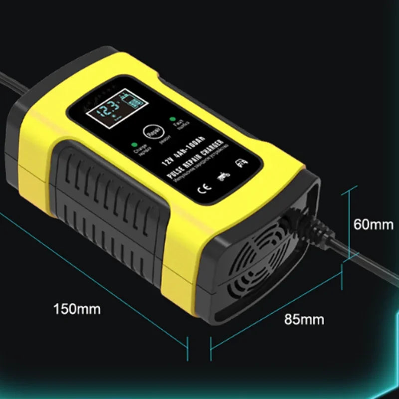 12V 5A Automatic Car Battery Charger – LCD, AGM & Wet Car Battery Charger Babs