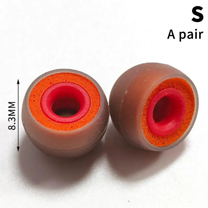 Memory Foam Earbud Tips Silicone In-Ear Cushion Covers – 1 Pair Earbud Tip Covers Babs A6