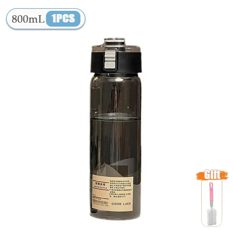 Minimalist Tea Infuser Water Bottle | BPA-Free, 350–800ml Tea Infuser Bottle Babs As Shown Black-800ml-1PC