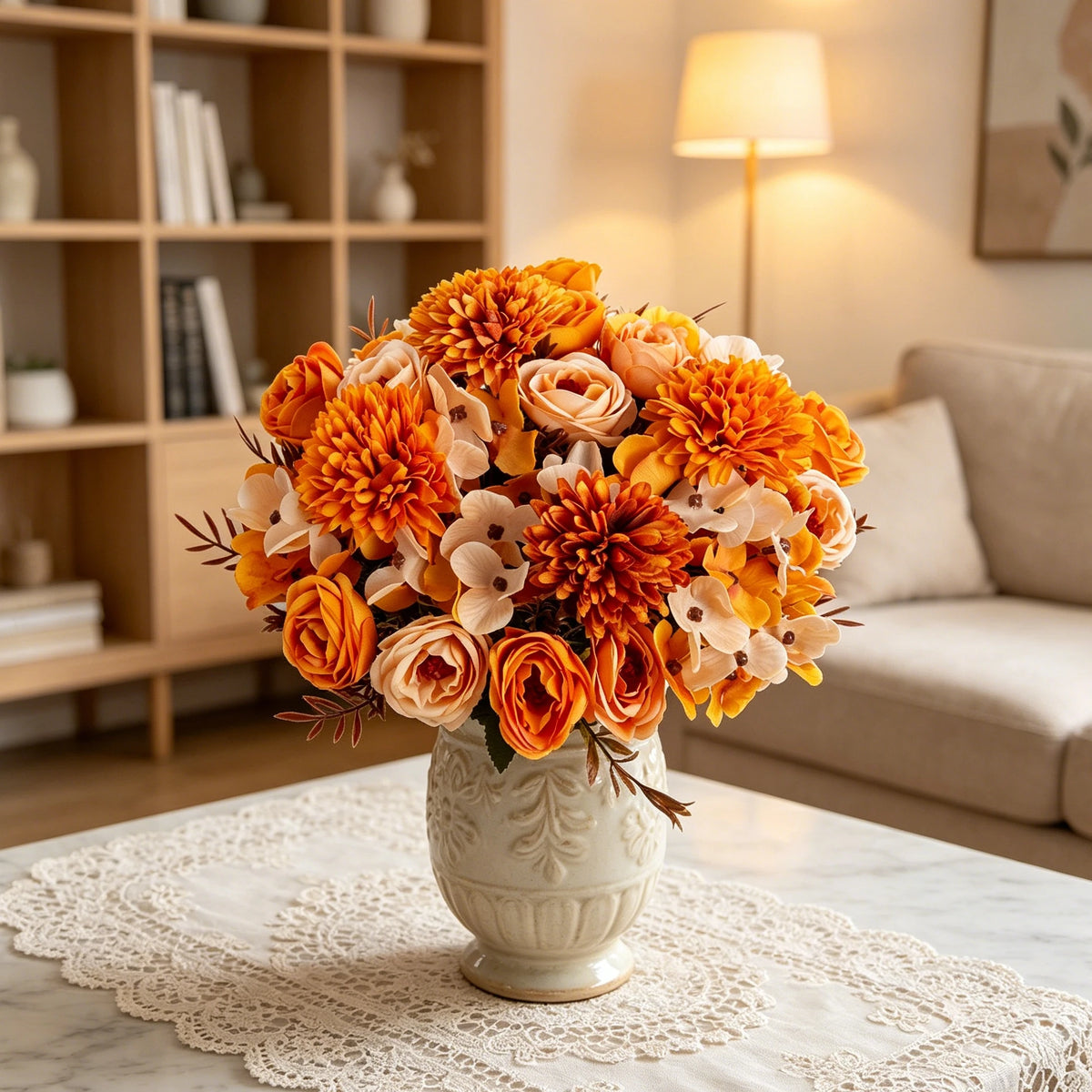 Silk Rose Artificial Flowers – Wedding & Home Décor Bouquet Artificial Silk Flowers Babs