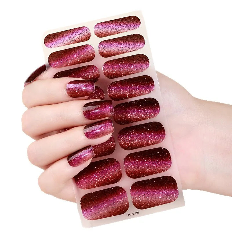Cat Eye Nail Stickers – Self-Adhesive DIY Manicure Decals Nail Art Stickers Babs