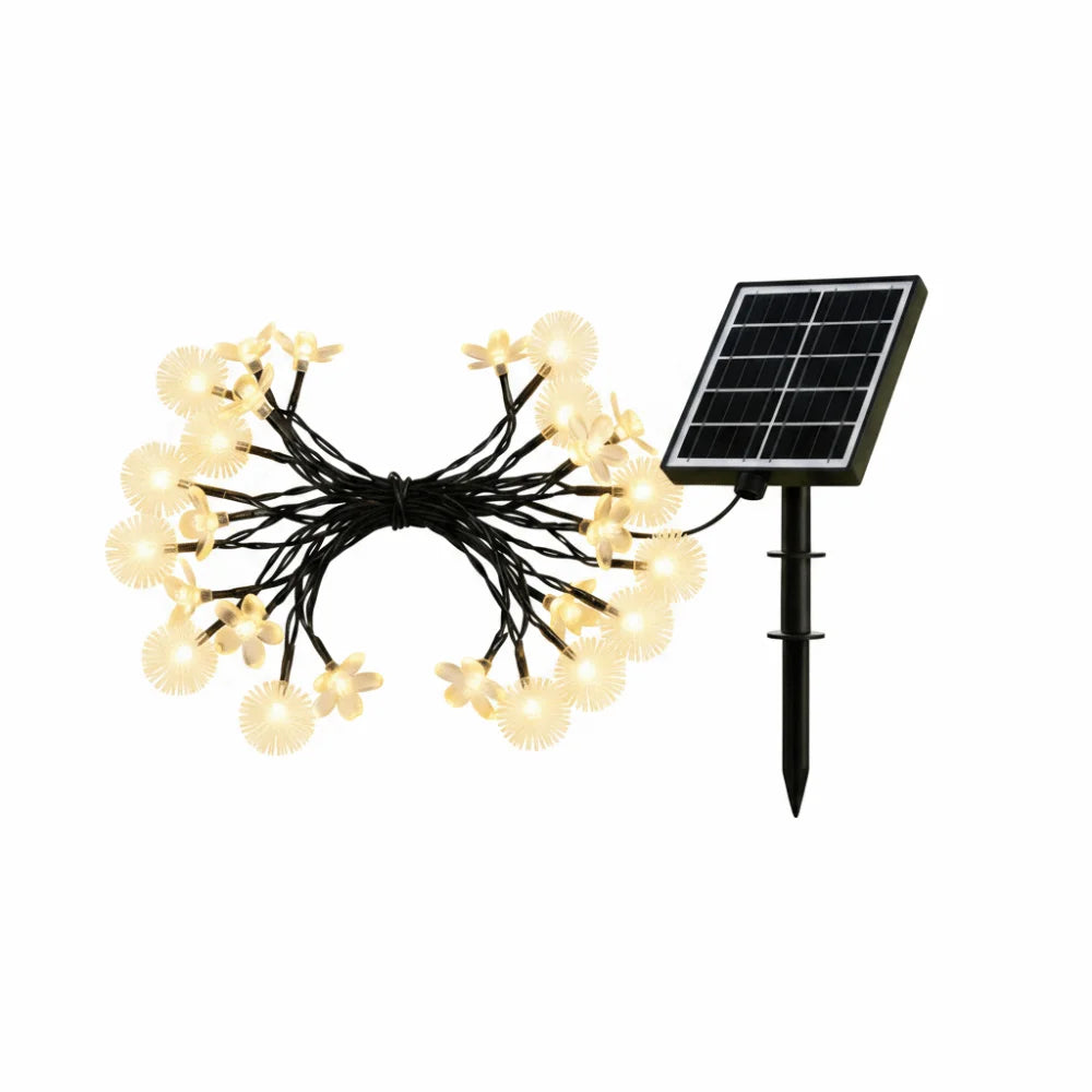 Solar Cherry Blossom String Lights – Outdoor Garden Décor Solar String Lights Babs Warm light 22M 5400mA