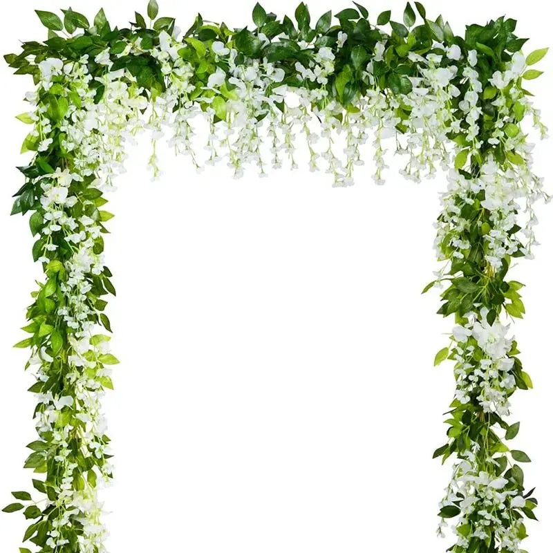 2M Artificial Hydrangea Leaf Vine for Wedding & Home Décor Artificial Flower Vine Babs