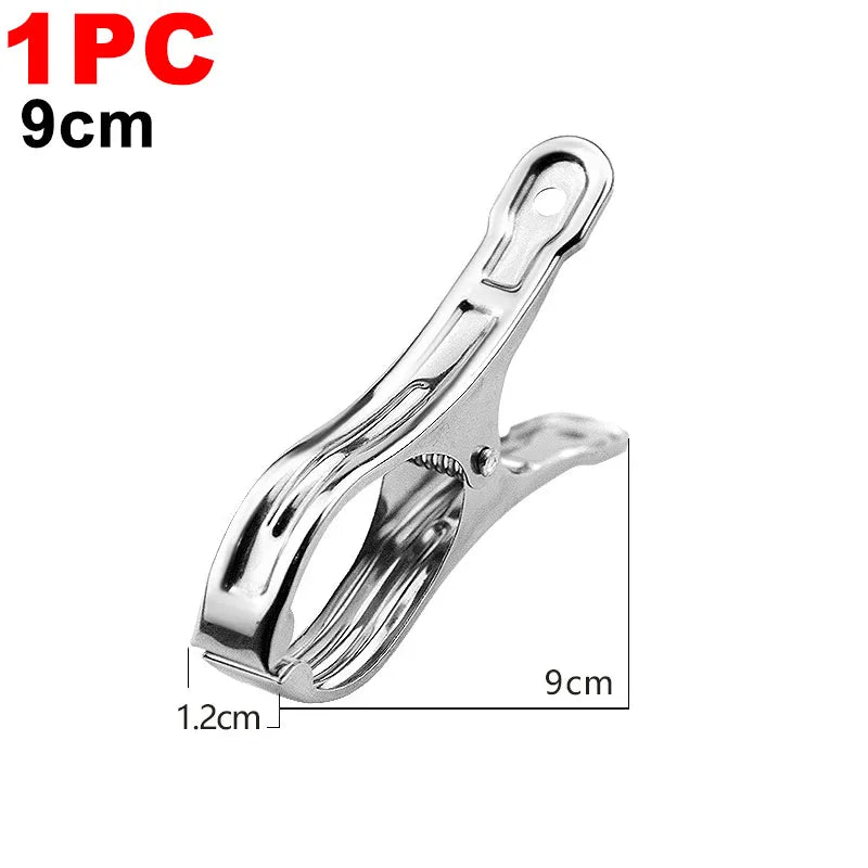 Stainless Steel Clothespins 100-Pack – Heavy-Duty Clothes Clips Clothes Pegs Babs 9cm-1pc