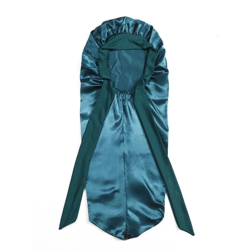 Extra Large Satin Sleep Bonnet with Long Tie – All Hair Types Satin Sleep Bonnet Babs LB
