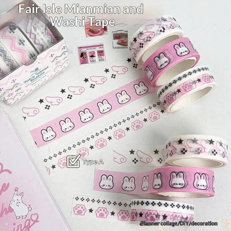 INS Style Washi Tape Set – Journaling, Scrapbooking & DIY Crafts Decorative Washi Tape Babs M 3 ROLL I