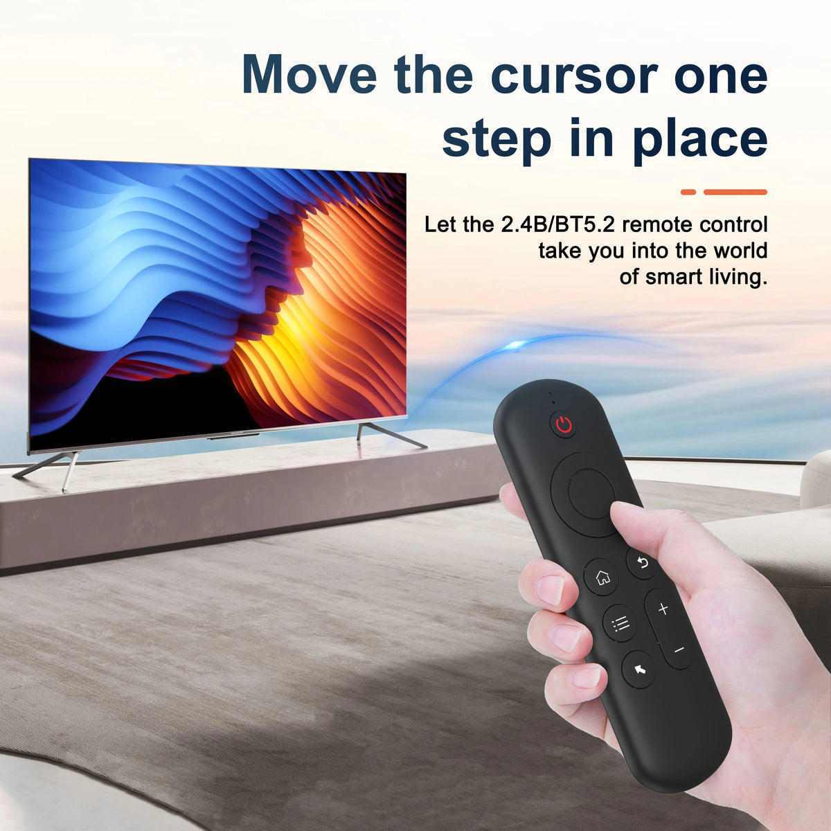 Wireless Air Mouse Remote & Mini Keyboard – BT5.2 + 7-Color Backlit Wireless Air Mouse Remote Babs