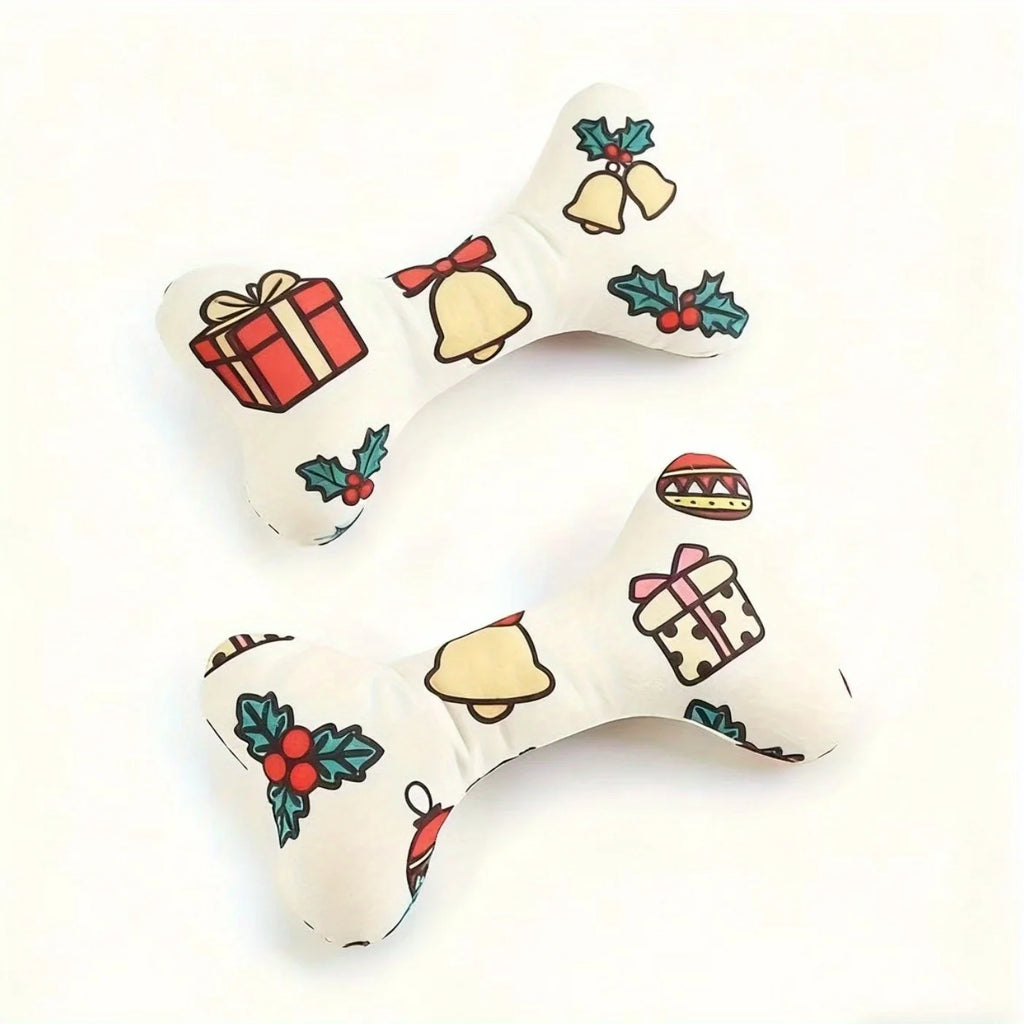 Dog Bone Plush Chew Toy Set for Small & Medium Dogs Plush Dog Toy Set Babs