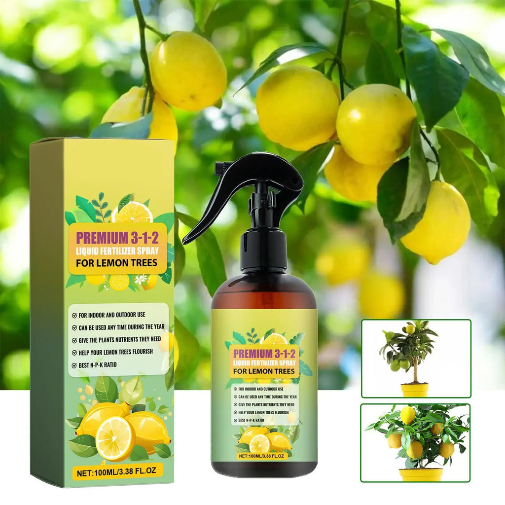 Lemon Tree Liquid Fertilizer – Organic Leaf Growth Spray 100ml Liquid Plant Fertilizer Babs