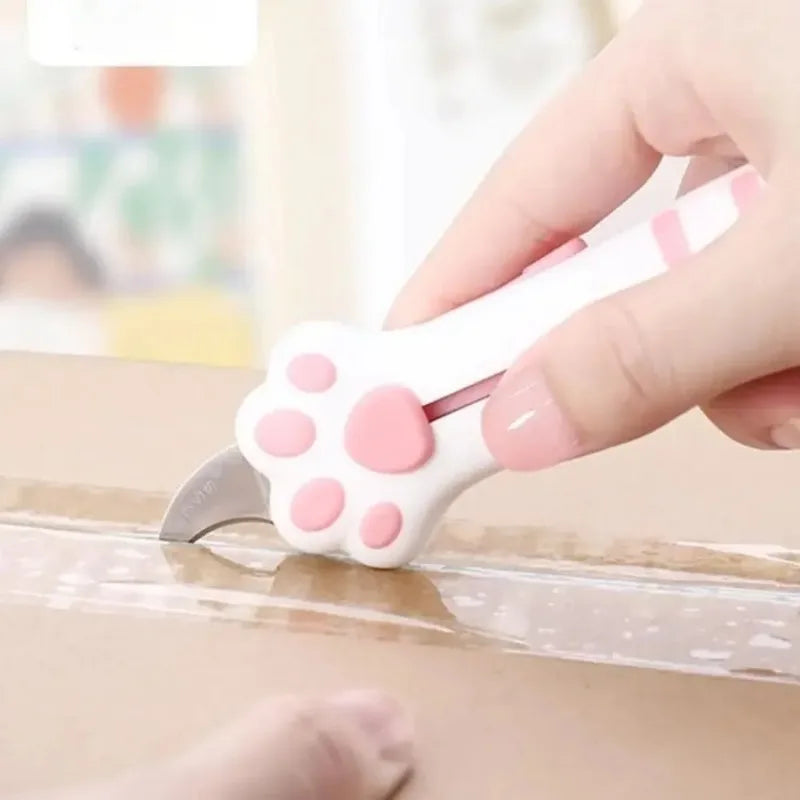 Cat Paw Mini Utility Knife – Cute Portable Box Cutter Art Tool Mini Utility Knife Babs