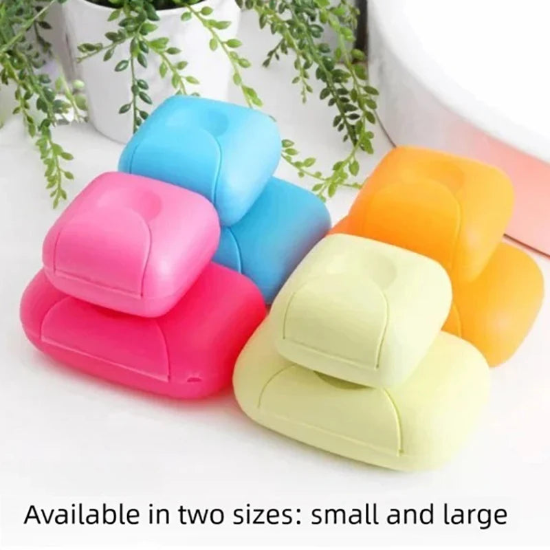Portable Travel Soap Box with Lid – S/L Candy Color Holder Travel Soap Box Babs