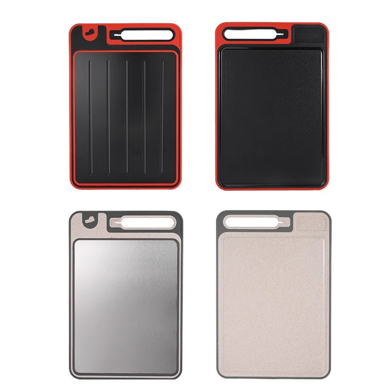 304 Stainless Steel Cutting Board Set – Double-Sided, Anti-Mold Kitchen Cutting Board Babs