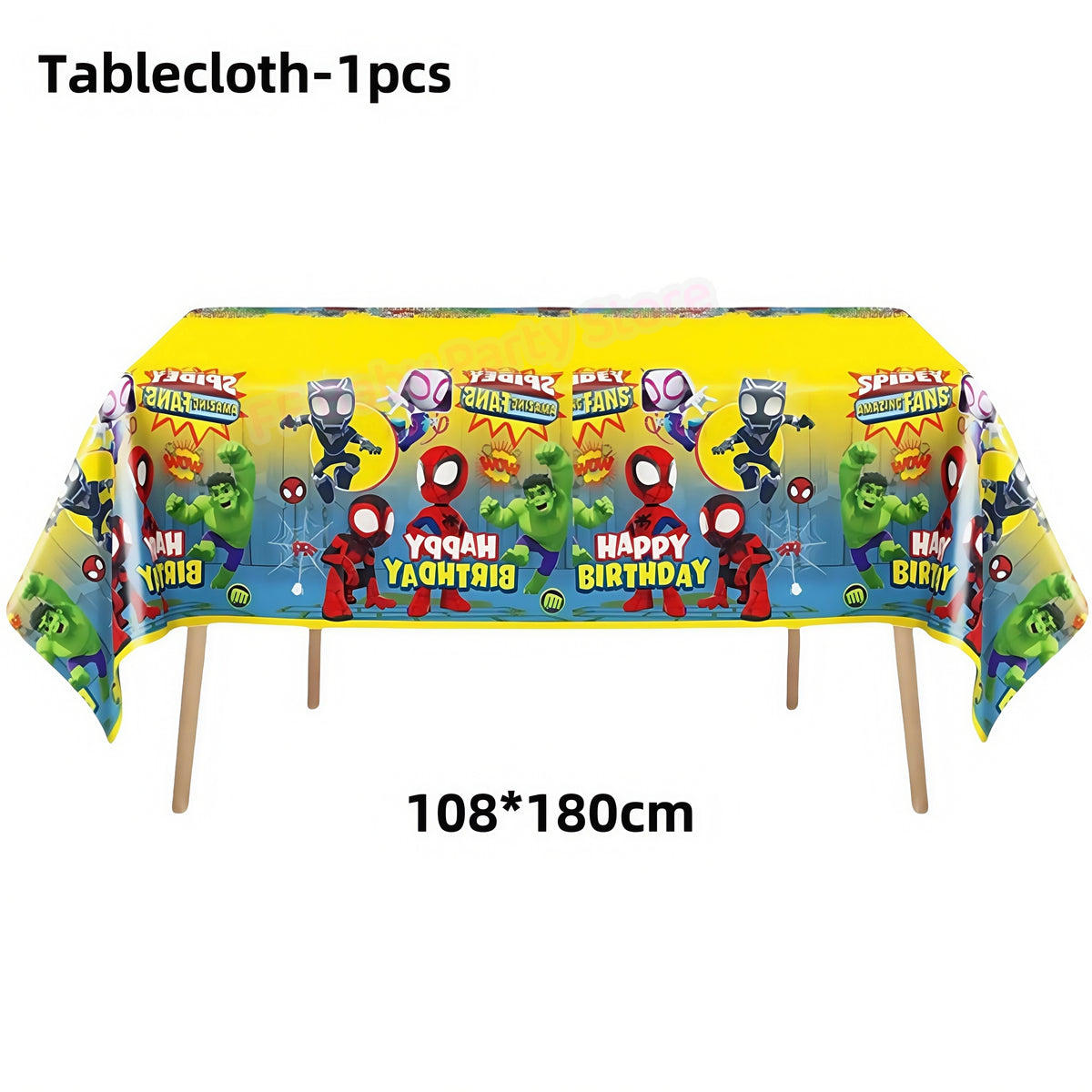 Spider-Man Party Tablecloth | Kids Birthday Table Cover Party Tablecloth Babs 1pc 4