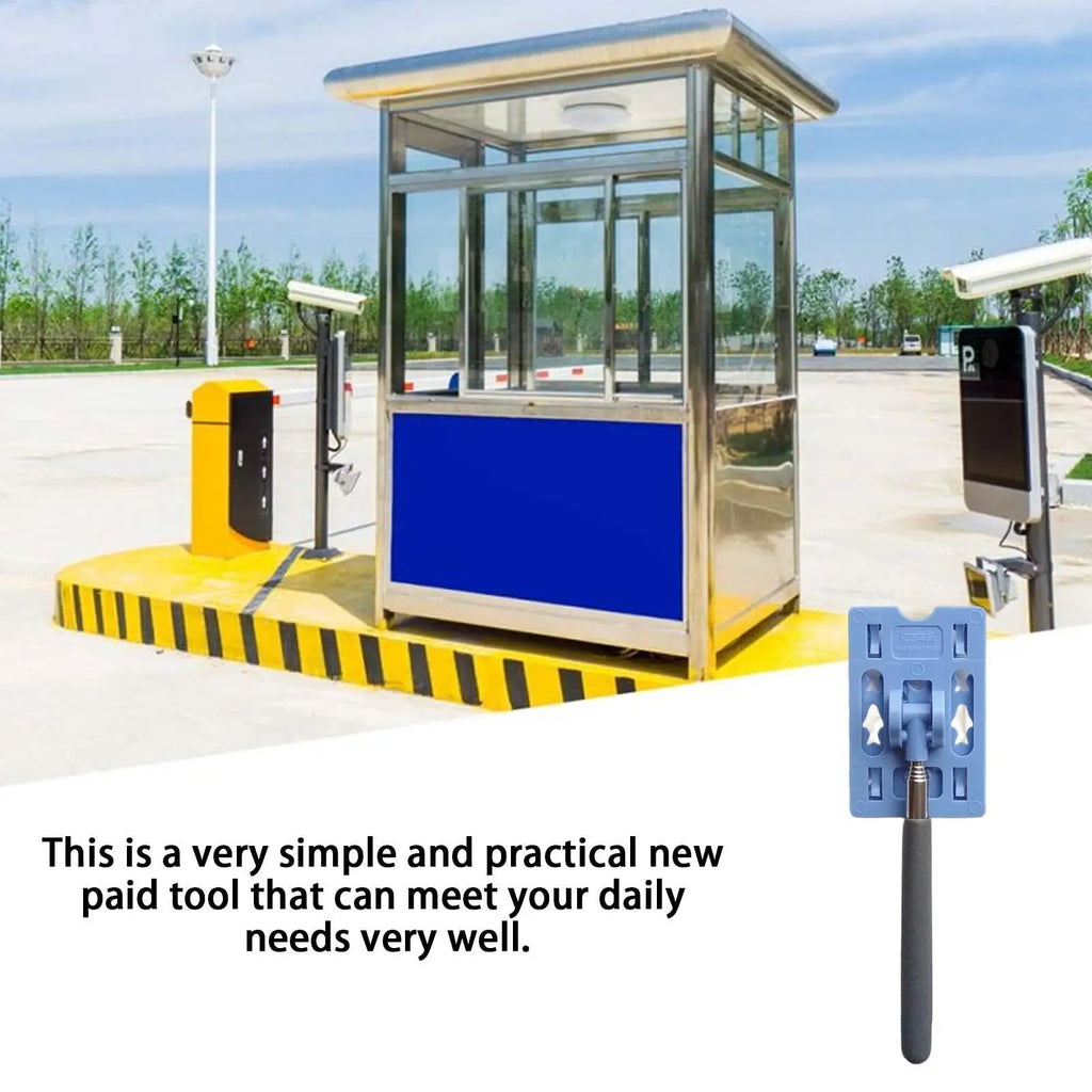 Telescopic Car Parking Card Holder Contactless Payment Rod Car Parking Tool Babs