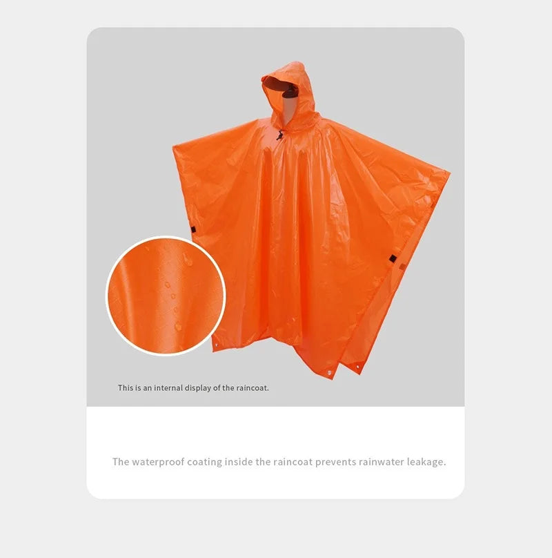 Waterproof Hooded Rain Poncho – Unisex Adult Cape Raincoat Rain Poncho Babs
