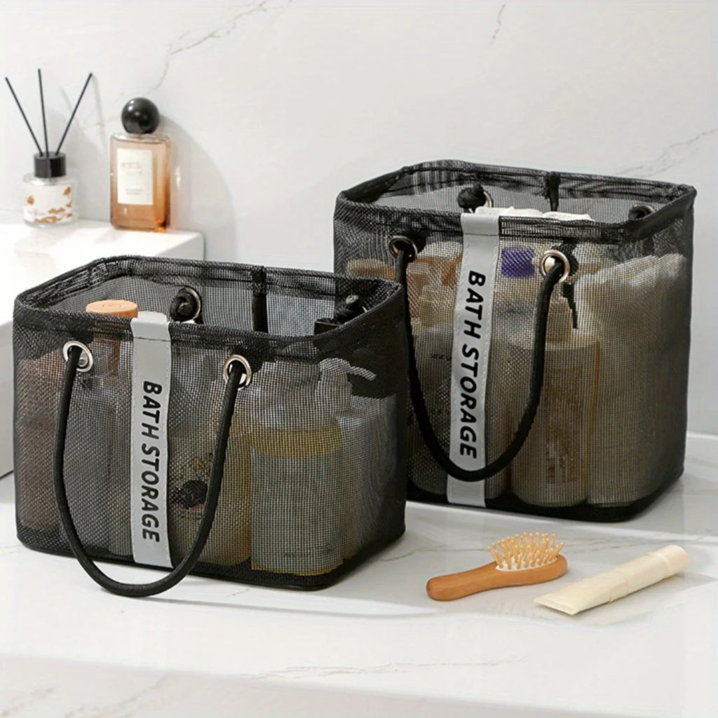 Foldable Mesh Shower Caddy Tote – Dorm Room Essential Shower Caddy Tote Babs