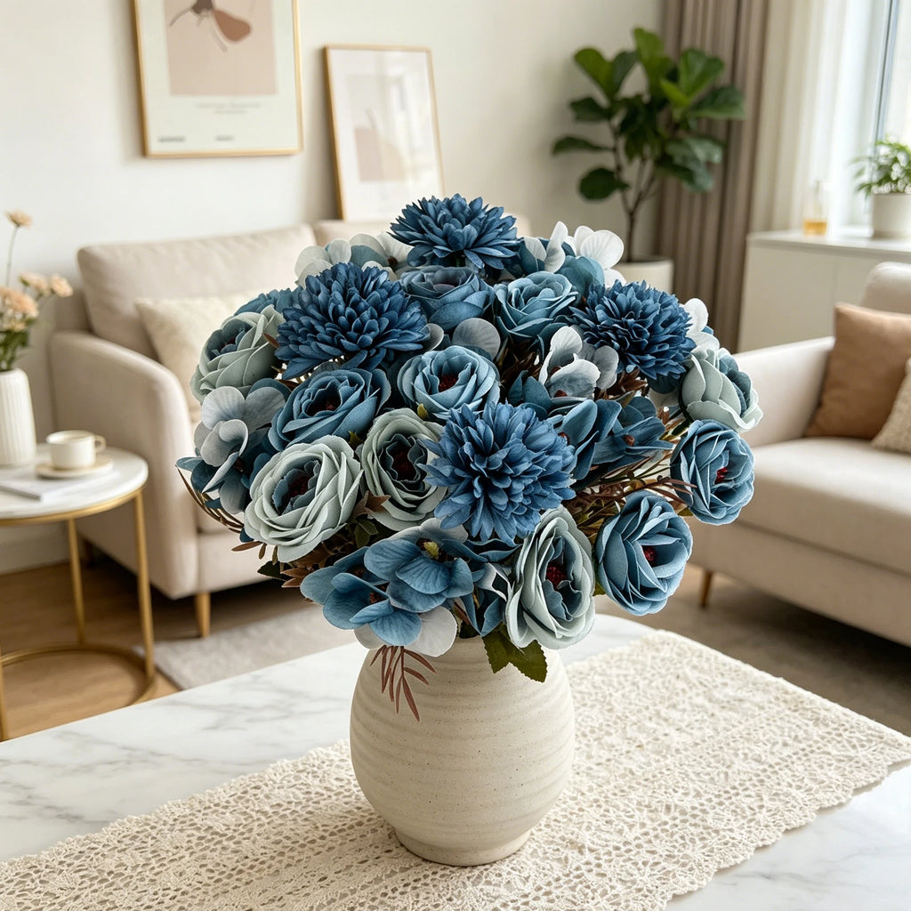 Silk Rose Artificial Flowers – Wedding & Home Décor Bouquet Artificial Silk Flowers Babs