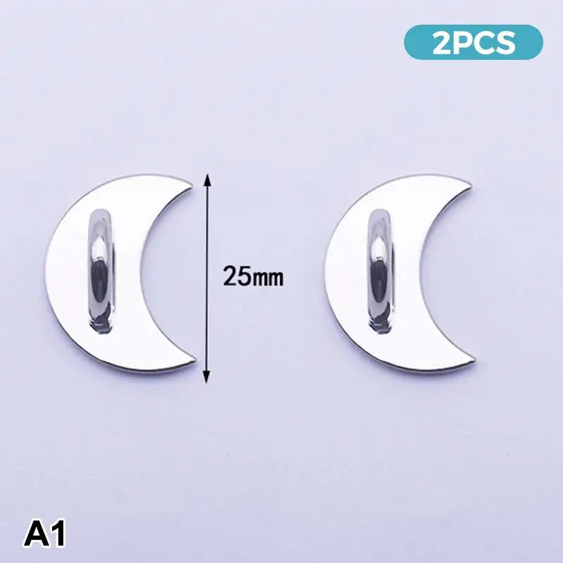 2pcs Adhesive Metal Phone Charm Holder & Keychain Loop Hook Phone Charm Holder Babs A1