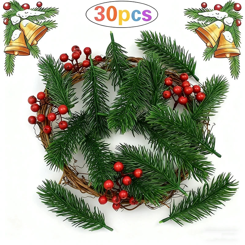 30/50Pcs Artificial Pine Needle Branches for DIY Floral Decor Artificial Pine Branches Babs