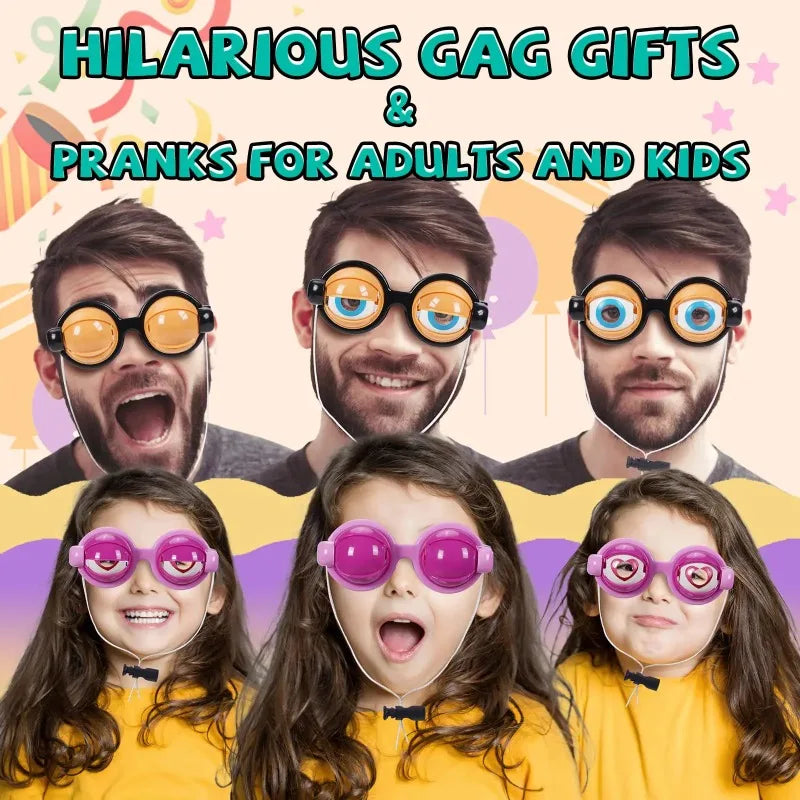 Halloween Crazy Eye Glasses – Funny Novelty Party Prop for Kids Novelty Party Glasses Babs