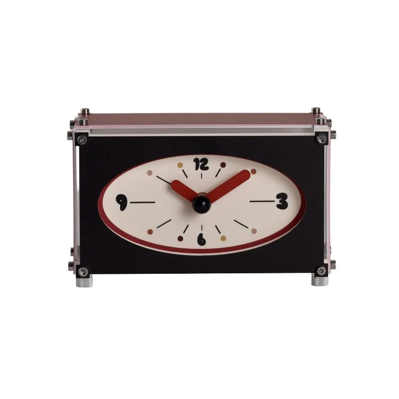 Oeny Silent Square Desk Clock – Modern Acrylic Table Clock Silent Table Clock Babs