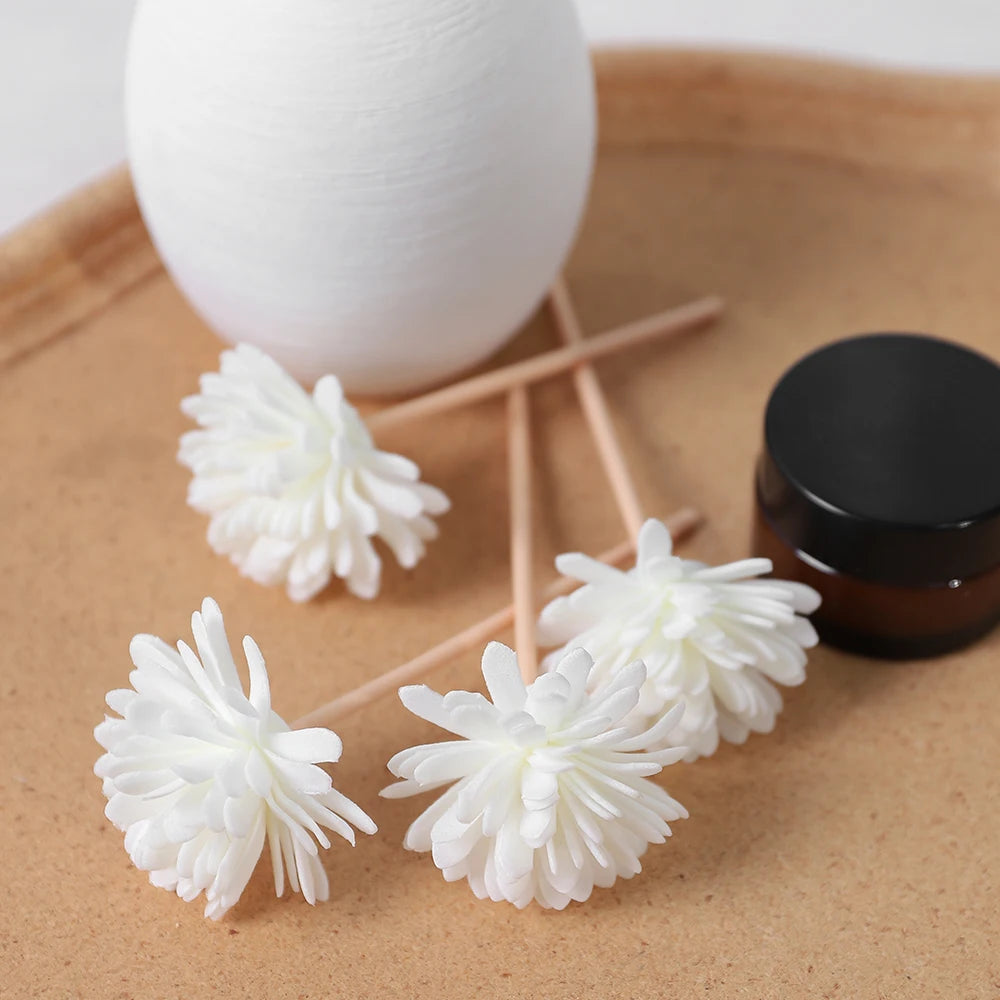 Snow White Artificial Foam Flowers 20/30 Pcs – Wedding & Home Decor Artificial Foam Flowers Babs
