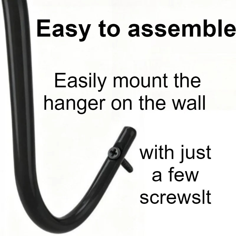 Metal Wall Coat Rack – 6-Hook Iron Organizer & Home Décor Wall Coat Rack Babs