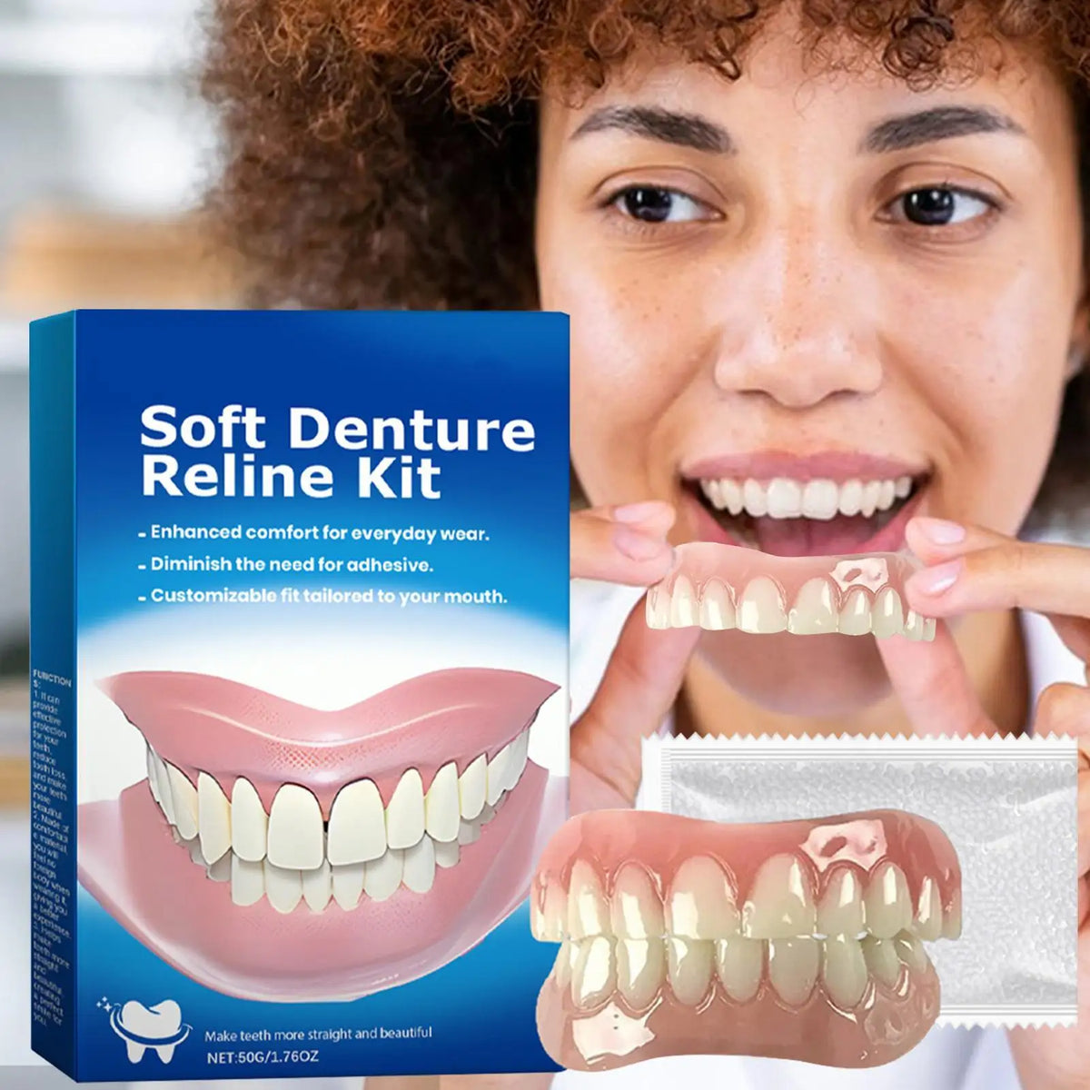 Silicone Temporary Veneers Denture Kit – Upper & Lower Silicone Denture Kit Babs