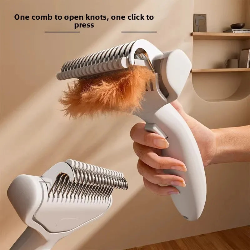 Pet Deshedding Brush – Stainless Steel Cat & Dog Grooming Pet Grooming Brush Babs