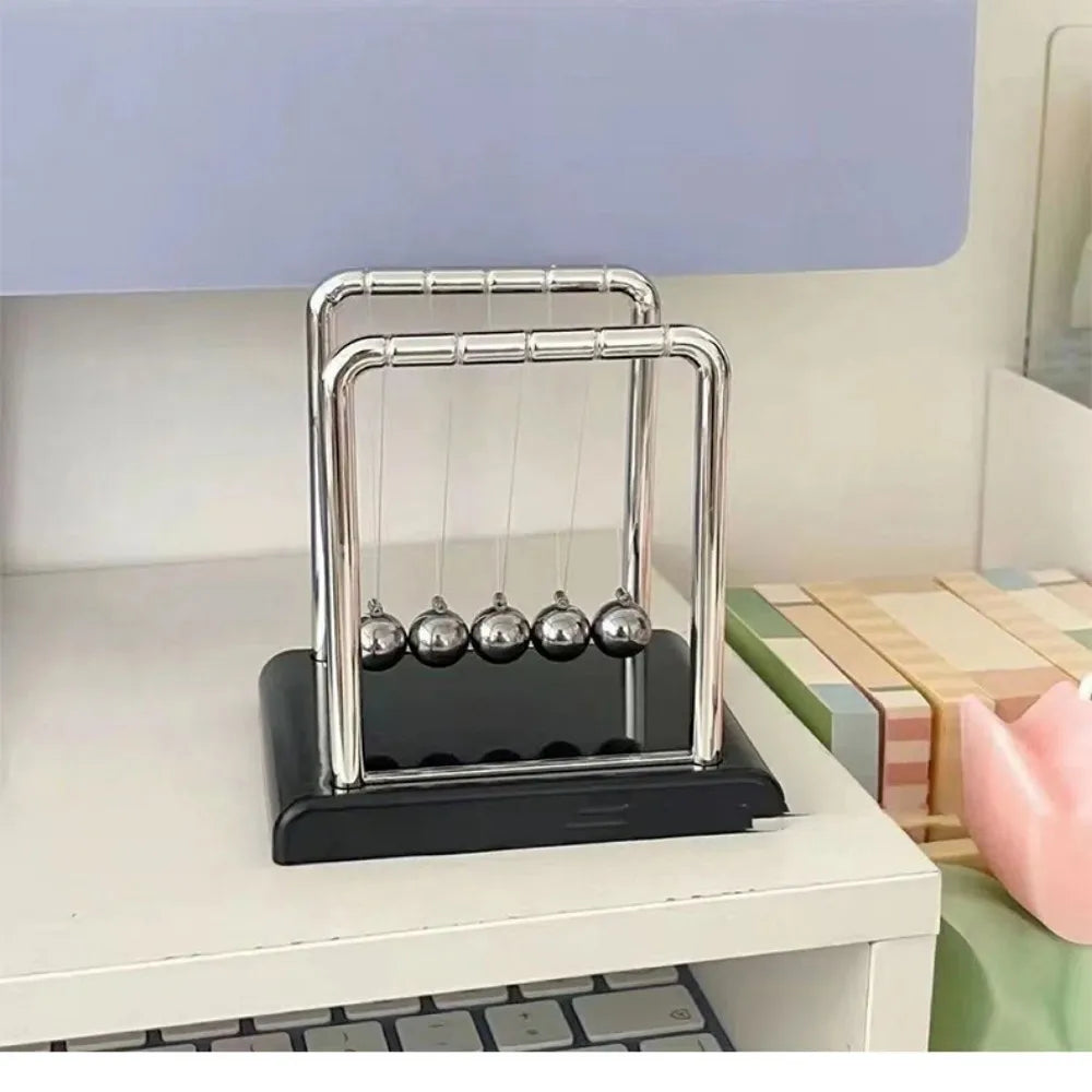 Newton's Cradle Steel Ball Pendulum – Physics Desk Toy Physics Desktop Toy Babs