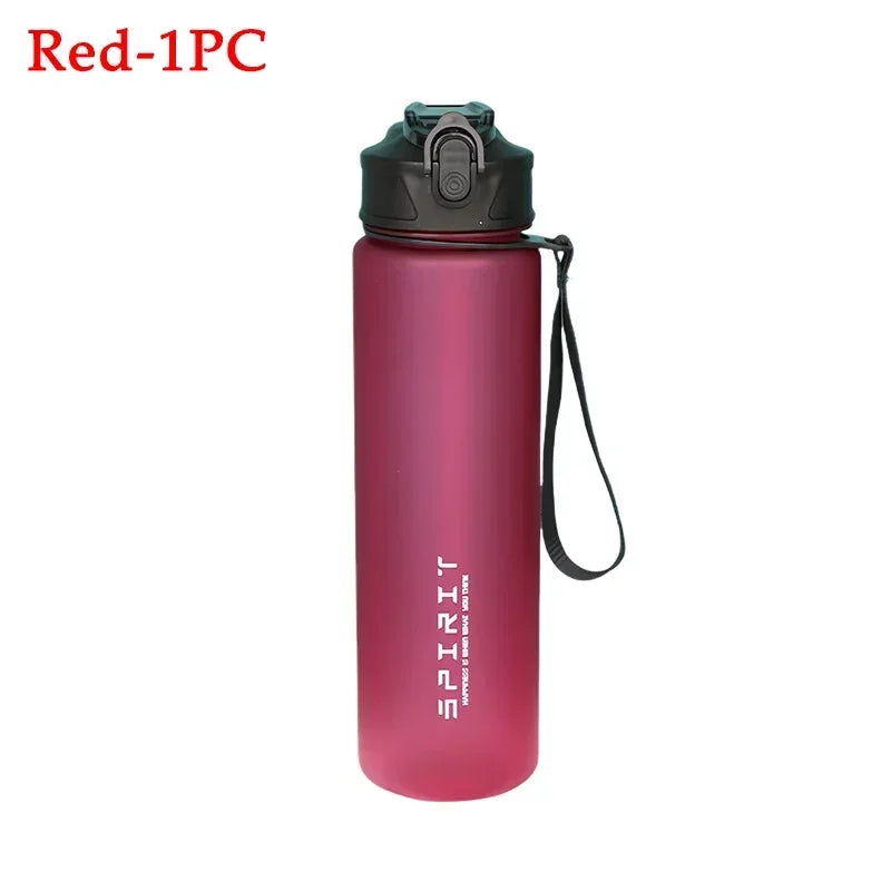 750ml Leak-Proof Sports Water Bottle with Straw & Cord Sports Water Bottle Babs Red 1PC 750ml