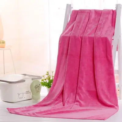 Oversized Microfiber Bath Towel 150x200cm | Quick-Dry Microfiber Bath Towel Babs rose red 150x200cm