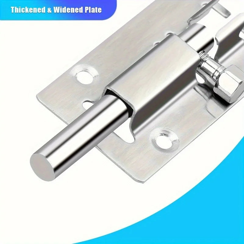 Stainless Steel Barrel Bolt Latch – Thickened Door Slide Lock Door Bolt Latch Babs