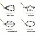 Kawaii Egg Ring Molds – Creative DIY Fried Egg Molds for Cooking Egg Cooking Mold Babs 4pcs
