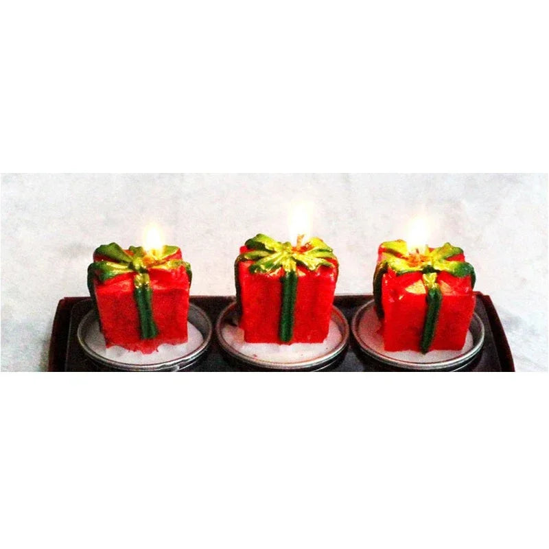 Christmas Santa & Snowman Decorative Candle Set – 3 Pcs Decorative Candle Set Babs C